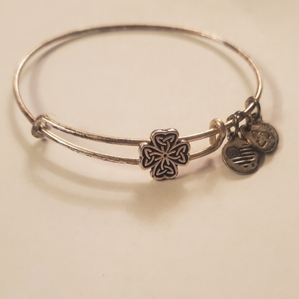 Alex and Ani Clover Bangle Bracelet
